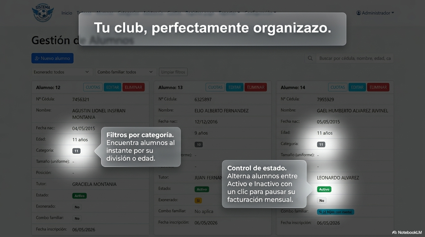 Registro de nuevos alumnos